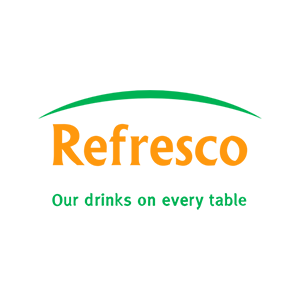 Logo. Refresco: Our drinks on every table