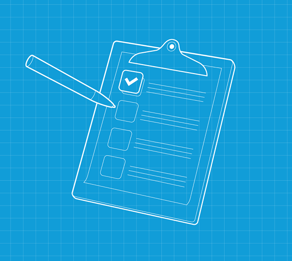 Hazard icon blueprint graphic